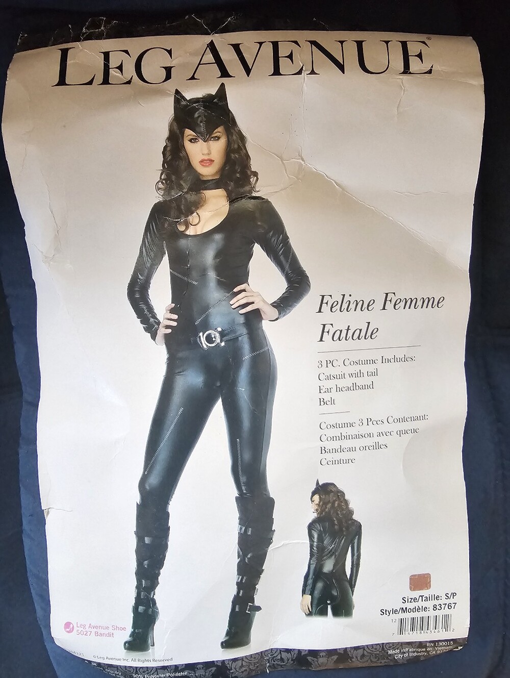 Leg Avenue Black Feline Femme Fatale Adult Cat Costume